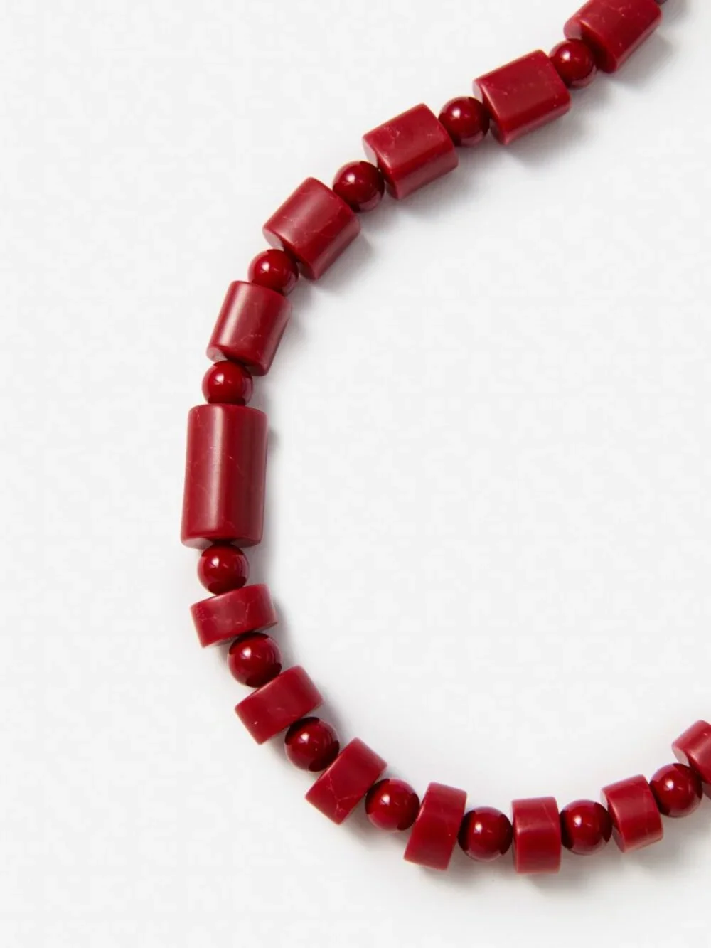 J McLaughlin Amber Bead Necklace - Red NEW